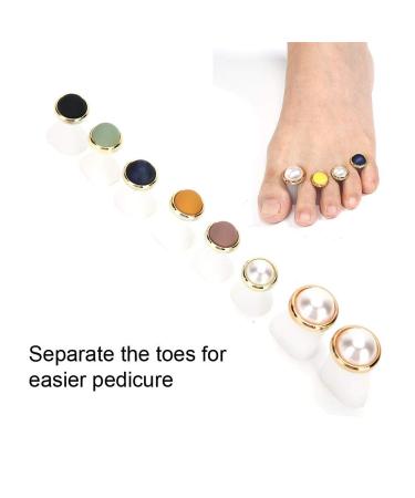 8-Piece Silica Gel Toe Nail Separator | Washable & Reusable Manicure Tool for DIY Pedicure | Nail Art Essentials - Buy Online on GoSupps.com