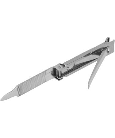 Nail Clippers Stainless Steel Nail Clippers with Hanging Hole Portable Textured File for Home - Buy Online on GoSupps.com