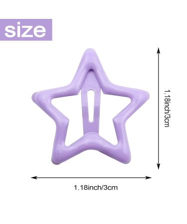 30 Pack Non-slip Star Snap Hair Clips for Women and Girls - Colorful Cute Metal Hair Barrettes - Buy Online on GoSupps.com