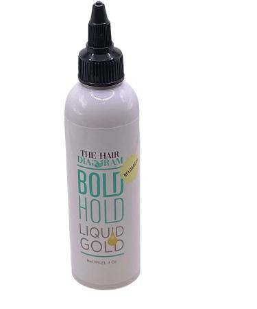 The Hair Diagram Bold Hold Liquid Gold Reloaded 4oz - Glueless Lace Gel for Wigs - Non-Toxic Water-Based Formula - Buy Online on GoSupps.com