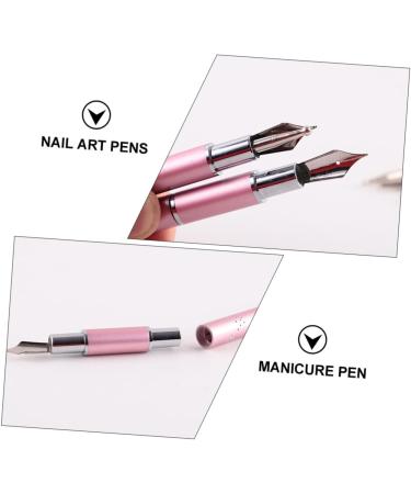 DOITOOL 4 Sets Colored Pen Nails Kits Nail Kit Accessories Nail Accessories Nail Art DIY Pen Fountain Pen Fine Embossing Art Supplies Manicure Pen Tool Pink Nail Polish Metal - Buy Online on GoSupps.com