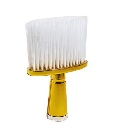 RIYAN Hair Brush Neck Duster Hairdressing Hair Cutting Cleaning Brush for Barber Hairdressing Tools-Gold