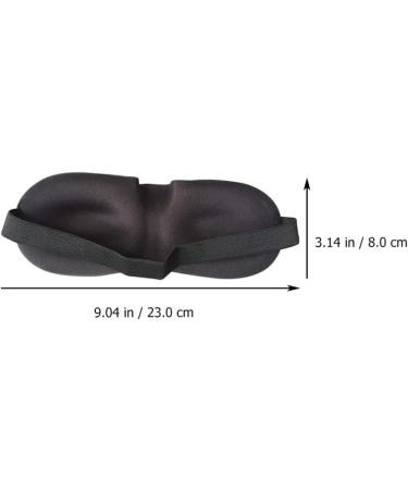 Healifty 3D Contoured Cup Sleeping Eye Mask 4pcs for Women Men - Black Blindfold with Elastic Strap for Night Eye Patch - Block Out Light and Improve Sleep - Buy Online on GoSupps.com