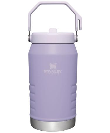Stanley IceFlow Stainless Steel Water Jug with Straw, Vacuum Insulated Water Bottle for Home and Office, Reusable Tumbler with Straw Leakproof Flip 64oz Lavender