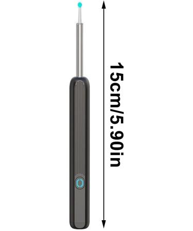 Mokylor Ear Wax Removal Tool Kit with Wi-Fi Visible Camera and 4 Ear Spoons - iOS & Android Compatible - Black - Buy Online on GoSupps.com