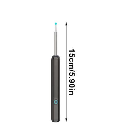 Wireless Ear Wax Removal Tool Kit with 1080P HD Camera - LED Light, 4 Ear Spoons - for Adults, Kids, Pets - Black - Buy Online on GoSupps.com