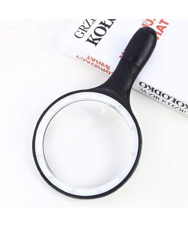 Magnifying Glass with 12 Led Light Portable Handheld Magnifying Glass with 10X 20X Magnification for Reading Magnifier/Black Comfortable Anniversary - Buy Online on GoSupps.com