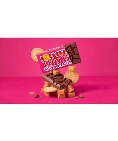  Tony's Chocolonely Tony's Chocolonely - Caramel Milk Chocolate Bar - 1 x 180g - Vegetarian - Fair Trade Belgian Chocolate - Buy Online on GoSupps.com