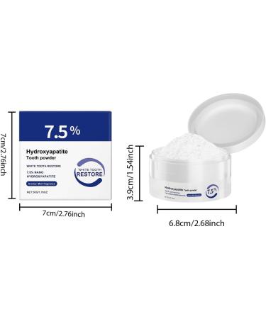 Microcrystalline Hydroxyapatite Powder Microcrystalline Hydroxyapatite for Teeth Long-Lasting Freshness Gently Cleans Teeth Stains (1 Pcs) - Buy Online on GoSupps.com