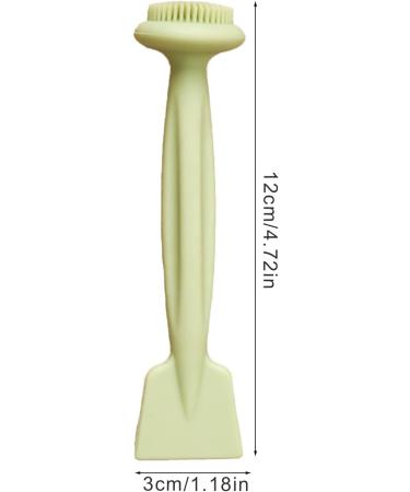 Wpsagek Facial Cleansing Brush | Silicone Face Wash Scrubber | Double Head Silicone Cosmetic Wash Scrubber Face Mud Applicator Scraper for Various Skin Care Products - Buy Online on GoSupps.com