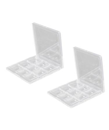Didiseaon 3pcs Organizer Eyeshadow Eye Storage Pan Ing Shadow Transparent Sub Foundation Empty Tray