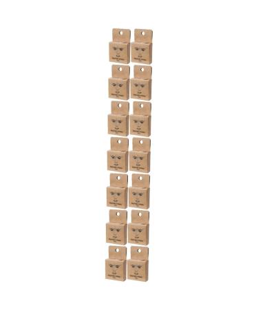 Didiseaon 14 pcs Symmetrical Marking Eyebrows Salon Mapping Pre Makeup Eyebrow Ink Beauty Thread Tattoos 7.5x4.5cmx7pcs Brownx7pcs