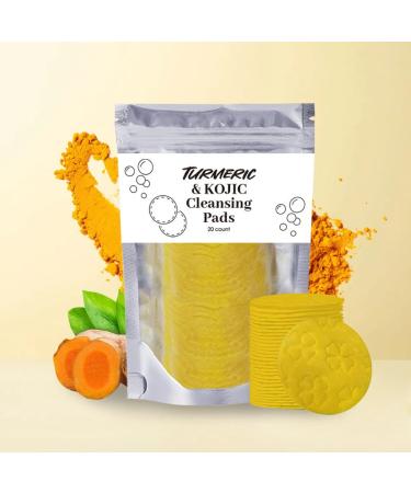 Turmeric & Kojic Cleansing Pads | Facial Sponges for Dark Spots | 40 Count - Buy Online on GoSupps.com