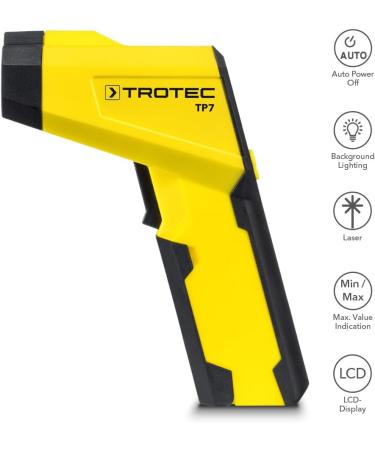Buy Trotec TP7 Infrared Thermometer - Multi-Point Laser 40:1 Optical Resolution -50 C to 1000 C Measurement - Buy Online on GoSupps.com