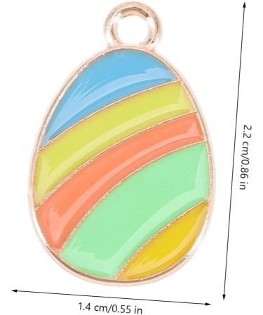 Zerodeko 48 Pcs DIY Accessories Bulk Jewelry Earring Charms for Jewelry Making Colorful Necklace Charm Necklace DIY Jewelry Easter Egg Charms DIY Key Bracelet Zinc Alloy Filler Assorted Color 2.2x1.4cm - Buy Online on GoSupps.com