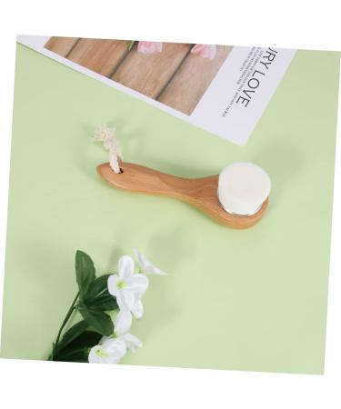 Beaupretty 1pc Facial Cleansing Skin Cleaning Scrub Brush Facial Brush for Cleaning Skin Cleaning Brush Skin Cleanser Cleaning Exfoliator face Bamboo Soft Brush - Buy Online on GoSupps.com