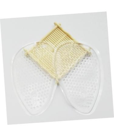 FRCOLOR Decompression Gel Inserts 4 Pairs Half Insoles Cushion Pads for Plantar Support | Transparent 9.7x6.5cm International Shipping Available - Buy Online on GoSupps.com
