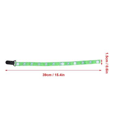 Shop Safe & Stylish Baby Pacifier Clip - Adjustable Anti-Drop Chain Holder for Infants & Toddlers (Green) - Buy Online on GoSupps.com