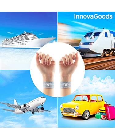 Innovagoods Anti-Nausea Bracelet - Natural Relief with Nei Kuan Nona Pressure Point | Pack of 2 | Compact & Light Design for Travel - Buy Online on GoSupps.com