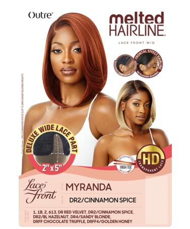 Outre Melted Hairline Lace Front Wig - Myranda 2x5 HD Transparent Lace (1B) - Buy Online on GoSupps.com