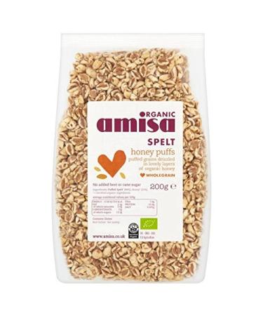 Amisa Organic - Spelt Puffs - Honey - 200g (Case of 6)