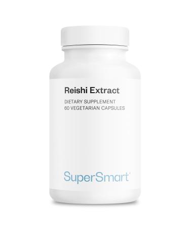Supersmart - Reishi Extract 1000mg per Day (Maximum Strength) - Reishi Mushroom Supplement - Standardized Extract | Non-GMO & Gluten Free - 60 Vegetarian Capsules