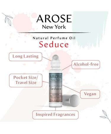 Seduce Perfume Oil Alcohol-free Vegan 10 ml Pocket Size Travel Size long-lasting Fragrance Inspired by Sexy Ruby - LARGE BOTTLE NOT INCLUDED - Buy Online on GoSupps.com