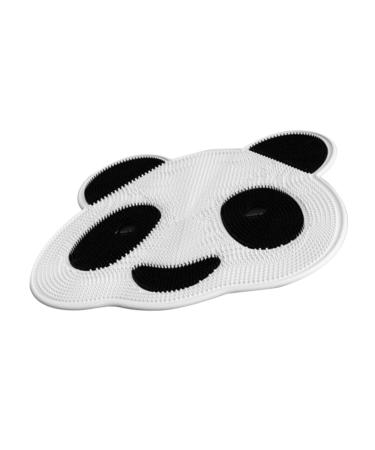 Beavorty Brosse de pour Dos avec Ventouses Tapis Exfoliant pour Salle de Bain Nettoyeur Motif Panda 45.00X35.00X0.50CM comme montr