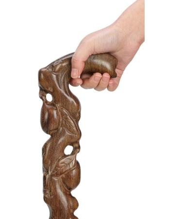 Chicken Wing Wooden Root Carving with Shape Middle-Aged Crutch Anti-Skid Walking Stick Wood Carving 90cm Crutches Hello Independence - Buy Online on GoSupps.com