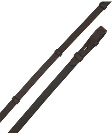 SHE Leather Reins with Stoppers - Brown Full Size | Premium Equestrian Gear for International Shipping - Buy Online on GoSupps.com