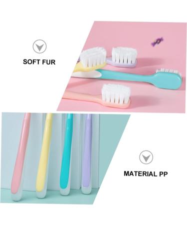 Gatuida 4pcs Soft Cotton Toothbrush Set - Macaron Man Soft Fur for Gentle Teeth Care | International Shipping Available - Buy Online on GoSupps.com