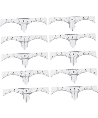 Healeved 20 Pcs Makeup Ruler Brow Ruler Sticker Eyebrow Guide Eyebrow Tools Eyebrow Stencil Disposable White - Buy Online on GoSupps.com
