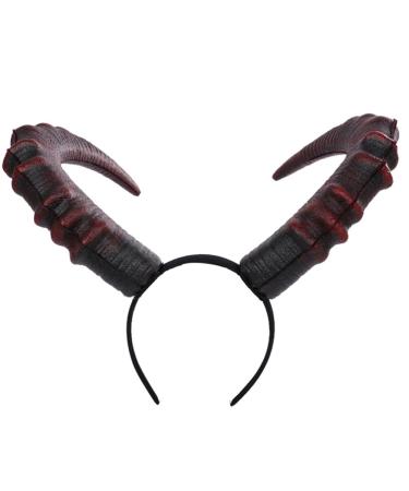 Carnival Horn Headband PU Devil Horn Devil Hair Band Headdress for Women Girls Costume Cosplay Party Supplies