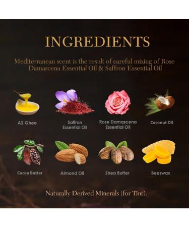 Kaumudi Handmade & Natural Lip Balm for Women & Men with Rose Damascena & Saffron Essential Oil (Cherry Lip) - Buy Online on GoSupps.com