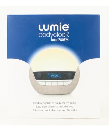 Buy Lumie Bodyclock Luxe 700FM - Light Alarm Clock with FM Radio Bluetooth Speaker & Low Blue Light | International Shipping Available - Buy Online on GoSupps.com