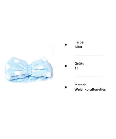 U/K Blue Face Wash Hairband for Women - Bow Makeup Cosmetic Elastic Headband | New Release - Shop Now! - Buy Online on GoSupps.com