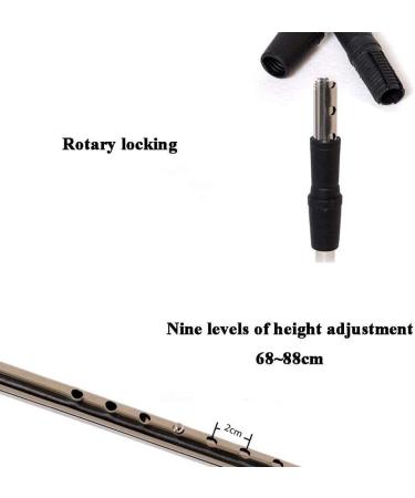Walking Stick/Crutches Lightweight Stainless Steel Walking Sticks 9 Height Adjustable Levels for Elderly Men or Women with 4-Leg Silver Non-Slip Base max. Walker 120kg N Journey - Buy Online on GoSupps.com
