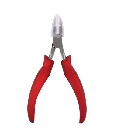 Cuticle Plier Practical To Use Easy To Operate Long Service Life Dead Skin Removal Nipper for Onychomycosis for Salon(S1 red)
