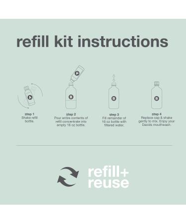 Davids Hydroxi Fresh Breath Mouthwash Starter Kit Alcohol-Free Fluoride-Free Nano-Hydroxyapatite for Remineralizing & Enamel Health Relieves Dry Mouth Fresh Mint 16 fl oz Nano-hydroxyapatite Kit - Buy Online on GoSupps.com