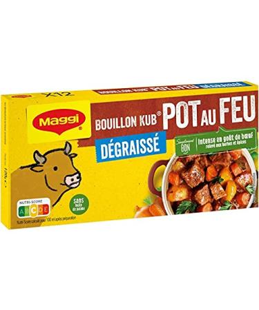 NESTLE MAGGI - Bouillon Kub Pot-Au-Feu Degraisse 120G - le Lot De 4