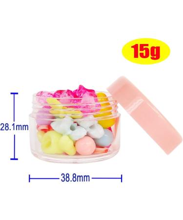 Greatforu 20 Pcs 15g Empty Sample Glasses - Cosmetic Containers for Makeup Eyeshadow Nail Art Lip Gloss & More - Buy Online on GoSupps.com