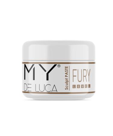 MY DE LUCA - FURY Sculpt Paste Hair Wax for Men Hair Gel Alternative with Remoldable Pomade Hair Care Formula Water-Based Hair Products for Hairstyle with Maximum Hold and Dry Finish 100 ml Sculpting Paste - Maximum Hold