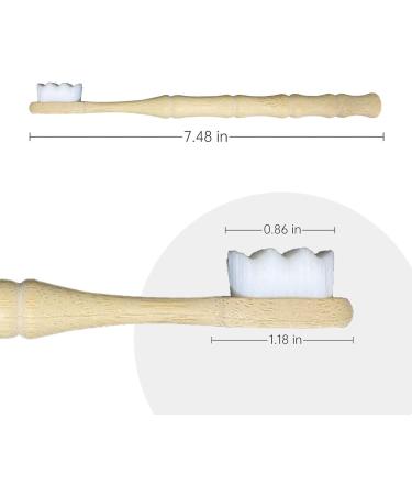 BANBUKES Biodegradable Bamboo Toothbrushes - Extra Soft Bristles, Eco-Friendly & Compostable - Ideal for Pregnant Women, Braces, Sensitive Teeth - 6 Pack - Buy Online on GoSupps.com