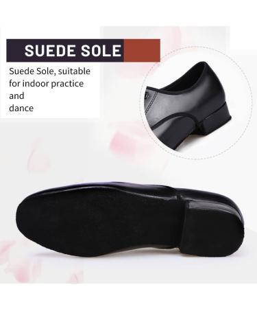 Buy Tinrymx Men's Dance Shoes - Latin Tango Salsa Ballroom Model LHD401 Breathable Black Suede Sole EU 45 - Buy Online on GoSupps.com