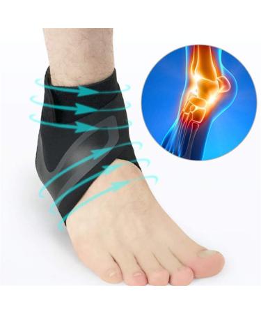 Adjustable Ankle Brace Support Sleeve - Elastic Anti-Sprain for Basketball & Pain Relief - Breathable Arch & Heel Support (XL - Buy Online on GoSupps.com