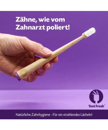 Toni Fresh Bamboo Toothbrush (Dark Blue) - Eco-Friendly Biodegradable Ships Internationally - Buy Online on GoSupps.com