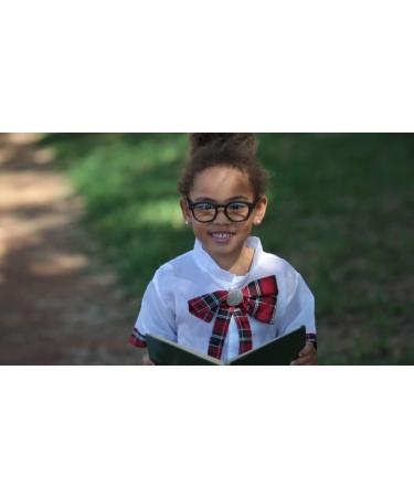 Ultra Blue Light-Blocking Glasses for Children | Anti-Blue Light Gaming & Reading Glasses | UV Protection for Ages 3-8 | Hornrand Black Horn Edge - Buy Online on GoSupps.com