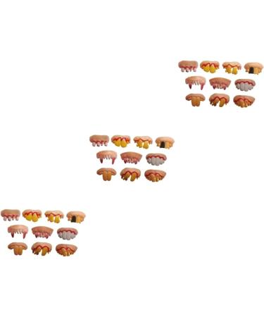 NOLITOY 15 Pcs White Fake Joke Teeth Set | Vampire Denture & Braces | Children's & Adult's Funny Artificial Teeth - Buy Online on GoSupps.com