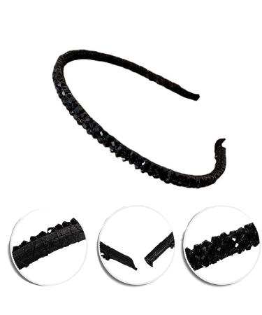 Shop Sertay Fashionable Rhinestone Elastic Headbands | Non-Slip Women's Headbands for All Occasions | 5 Stylish Colors - Buy Online on GoSupps.com
