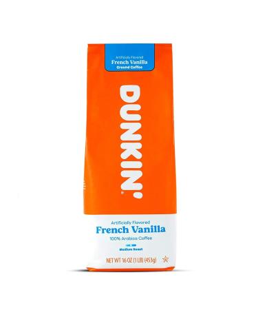 Dunkin Donuts Coffee French Vanilla 16 OZ Bag Pack of 1 - Buy Online on GoSupps.com